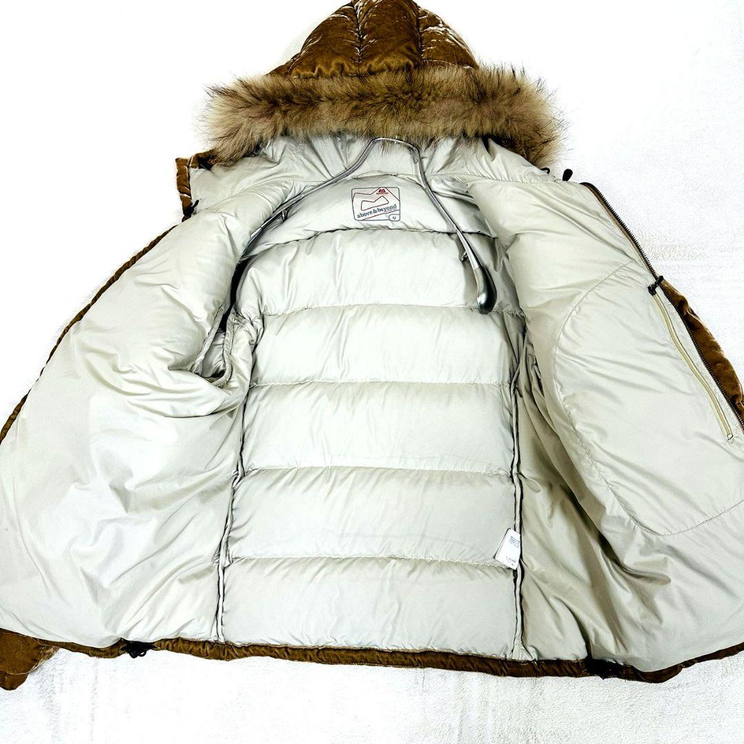 マウンテンイクイップメント ダウンジャケット 光沢 ダウン95 フード ファーM