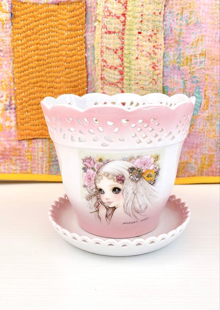 マコトクチュール 高橋真琴 陶器 時計 カップ 皿 鉢カバー アナスイ 8点