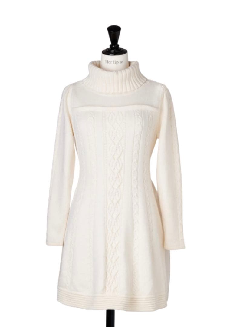 herlipto Clara Cable Knit Dress Ｓサイズ 新品