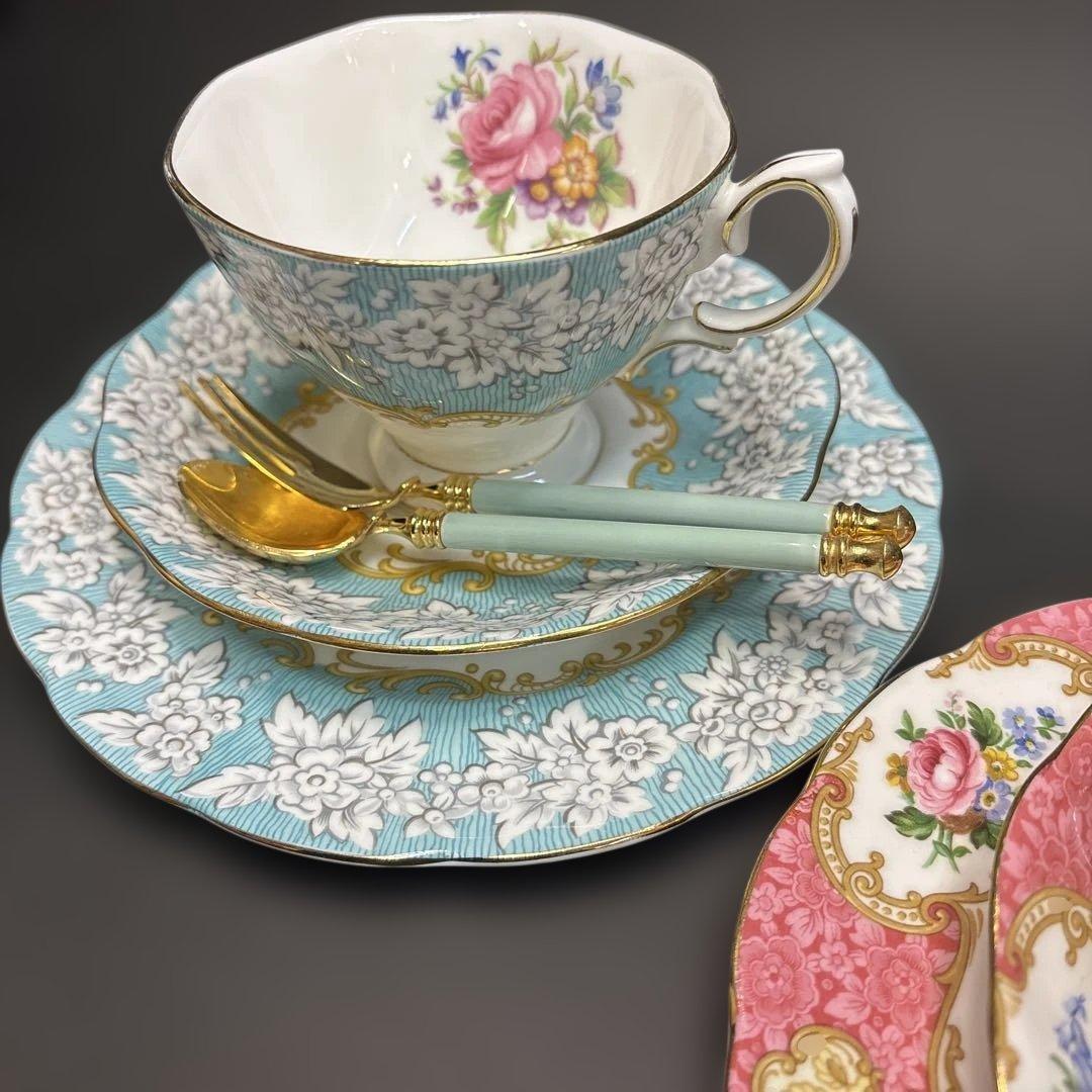 【訳あり価格】ロイヤルアルバート エンチャントメント ティートリオ 2セット