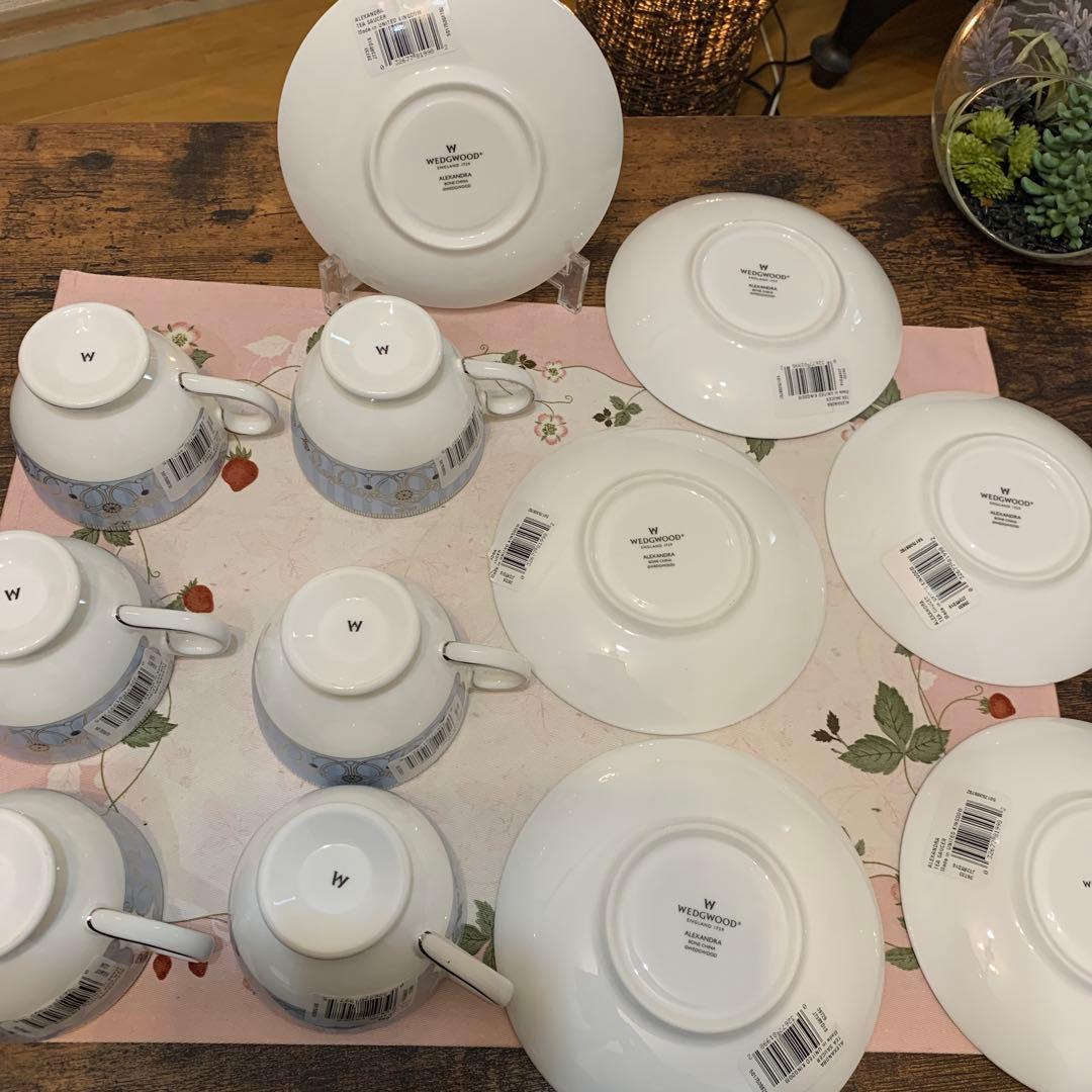 未使用　ウェッジウッド アレクサンドラ　カップ＆ソーサー　デザートプレート　等