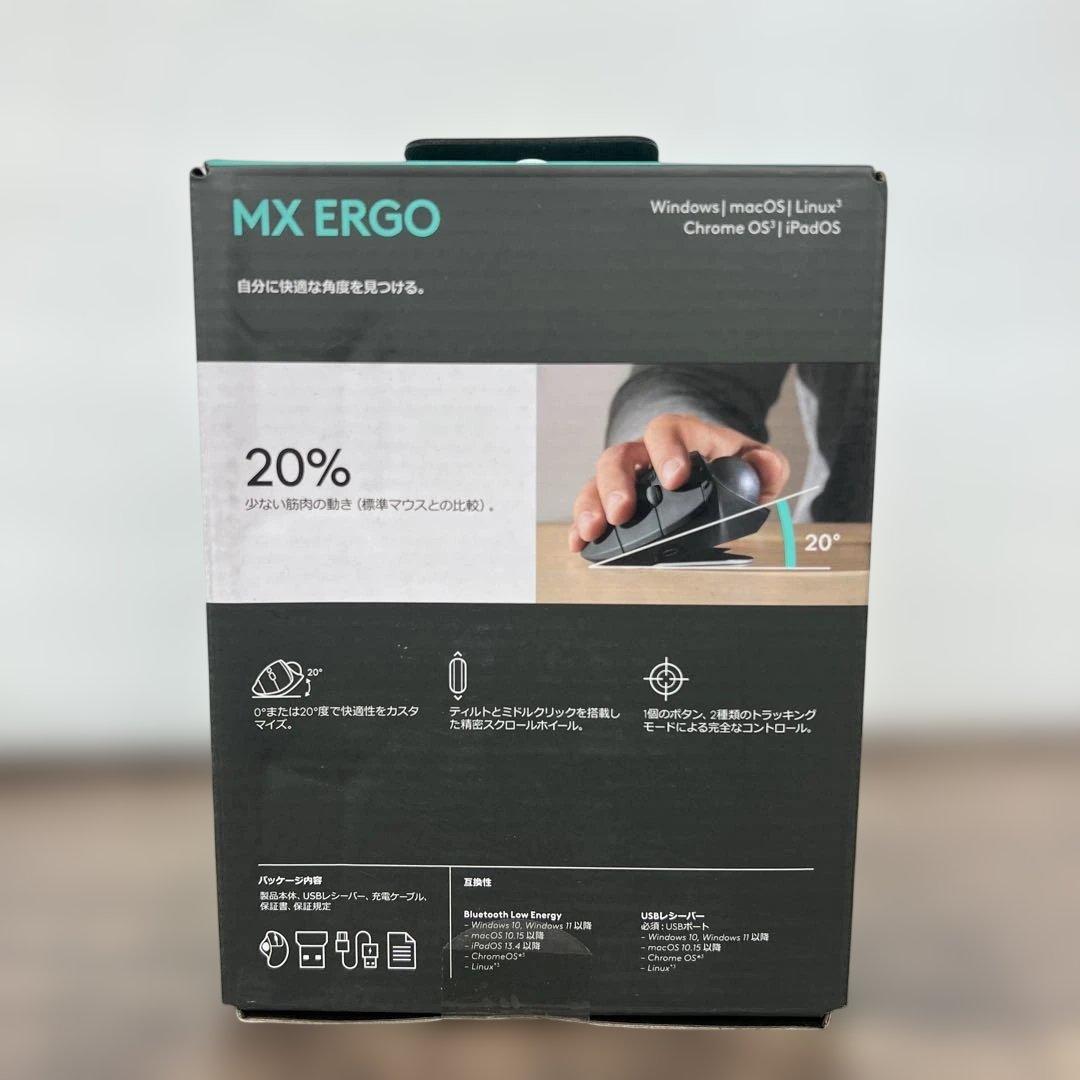 261282ロジクール ワイヤレス トラックボール MX ERGO