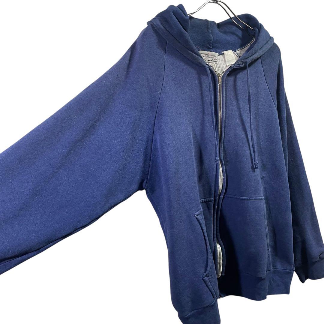 80s ダブルフェイス　ジップパーカー　ルーマニア製　L