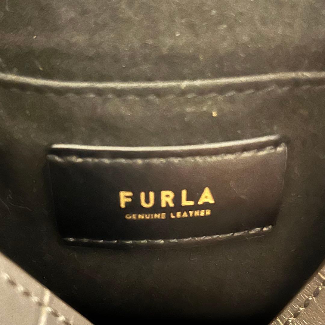 極美品✨現行ロゴ✨フルラ　コスタンザ　2way ショルダーバッグ　クロコ　黒色