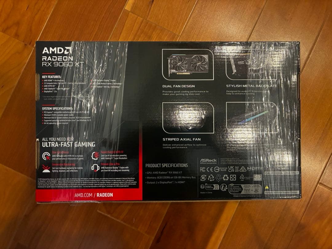新品未開封 Radeon RX9060XT Challenger 8GB