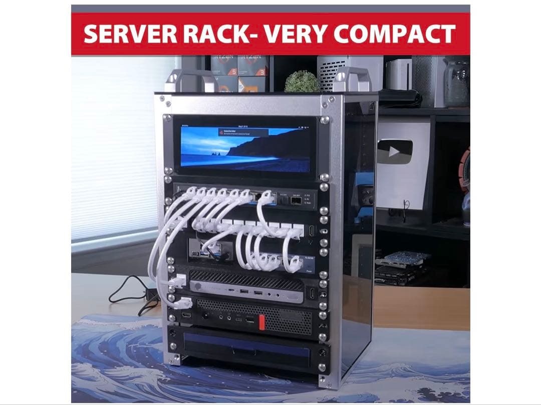 1280 x 400 静電容量式タッチスクリーン ラックマウントモニター