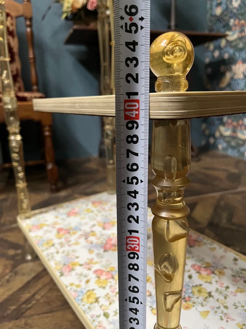 希少 気泡 花柄 レトロポップ 昭和レトロ 棚インテリア アンティーク 当時物