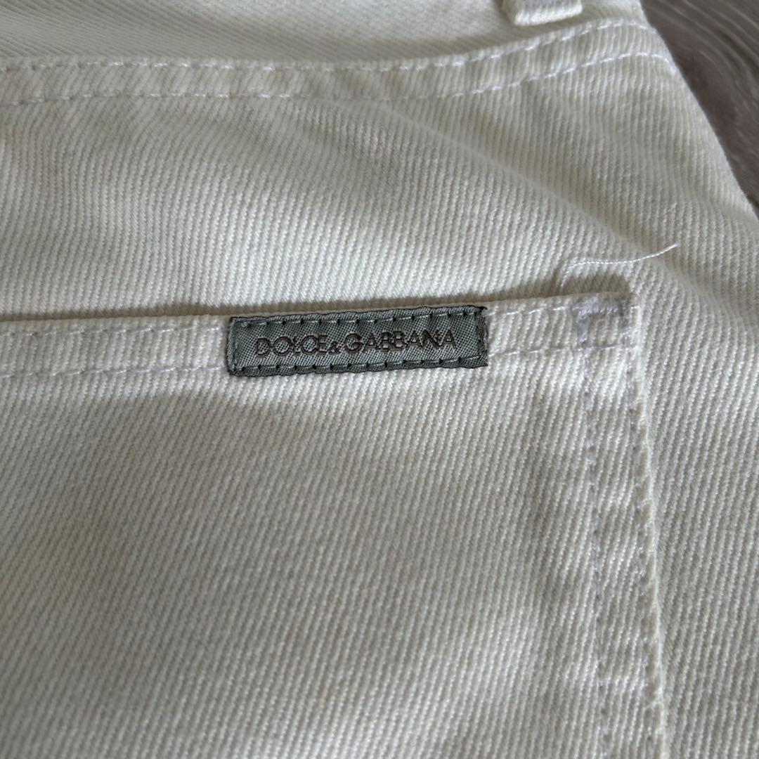 Dolce & Gabbana イタリア製 ストレートデニム ホワイト　46