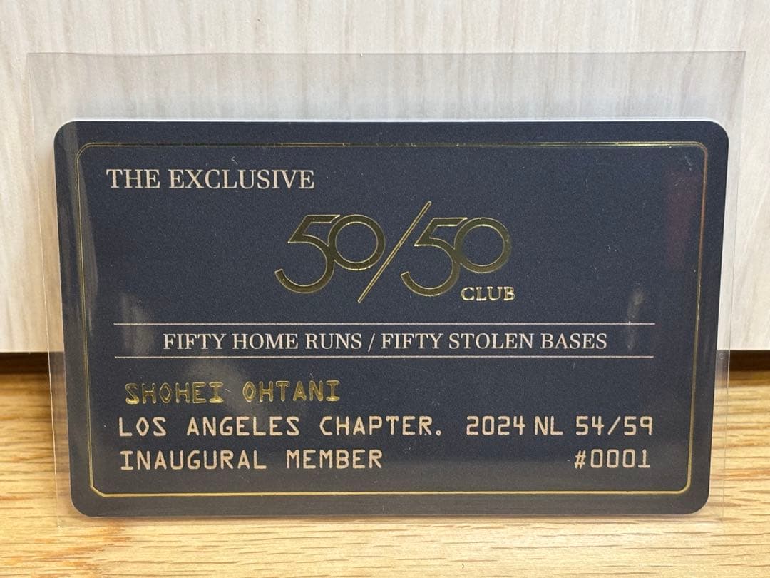 ⭐完全一点限定⭐大谷翔平 評価の証 50/50×40/40 受賞記念カードセット