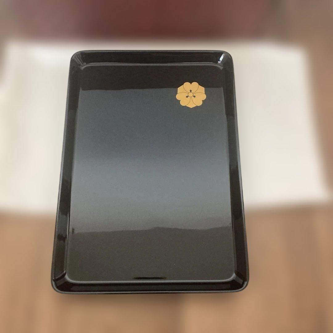 漆器　うるし　天然木　本金紋付　【新品】