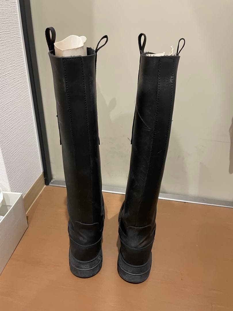 GANNI ガニー リサイクルラバー ロングブーツ