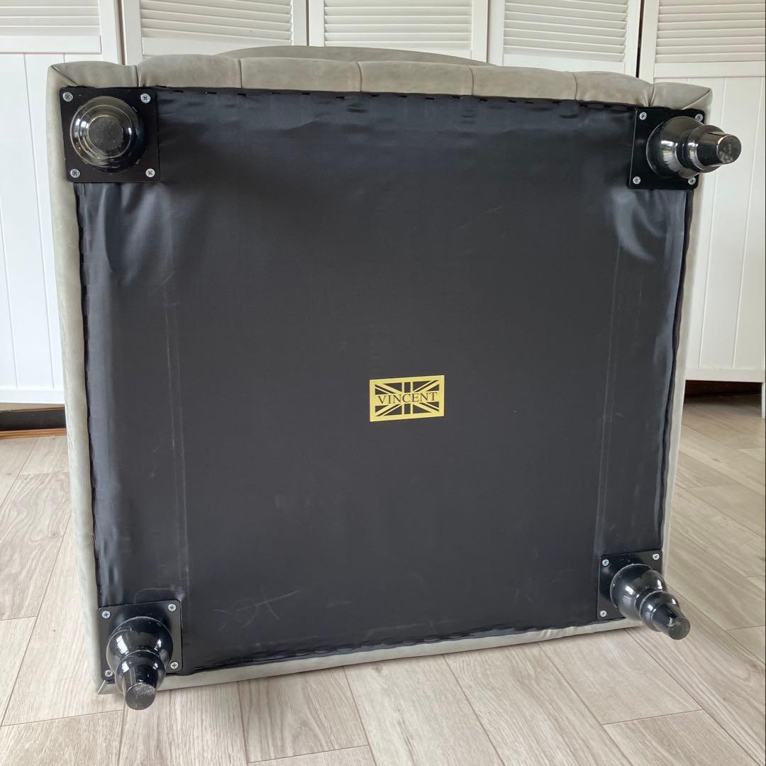 最終値下げ！VINCENT ヴィンセント ソファ1人掛け クラシック グレー