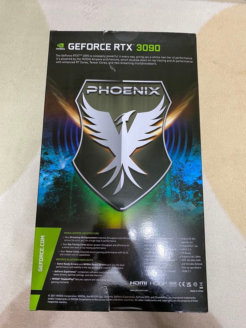 グラフィックボード・グラボ・ビデオカード GAINWARD Phoenix RTX3090 24GB