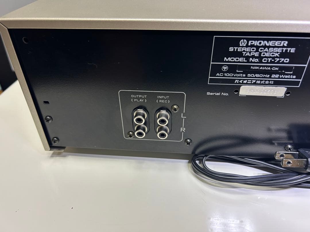 ジャンク不動　Pioneer CT-770 カセットデッキ