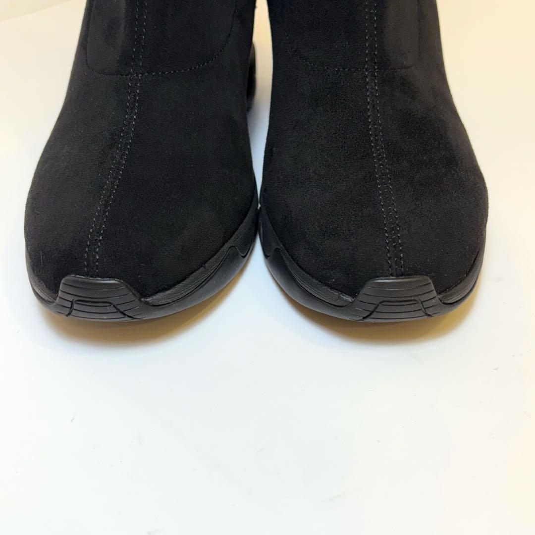 (極美品) + diana ウェッジソール ショートブーツ 24cm