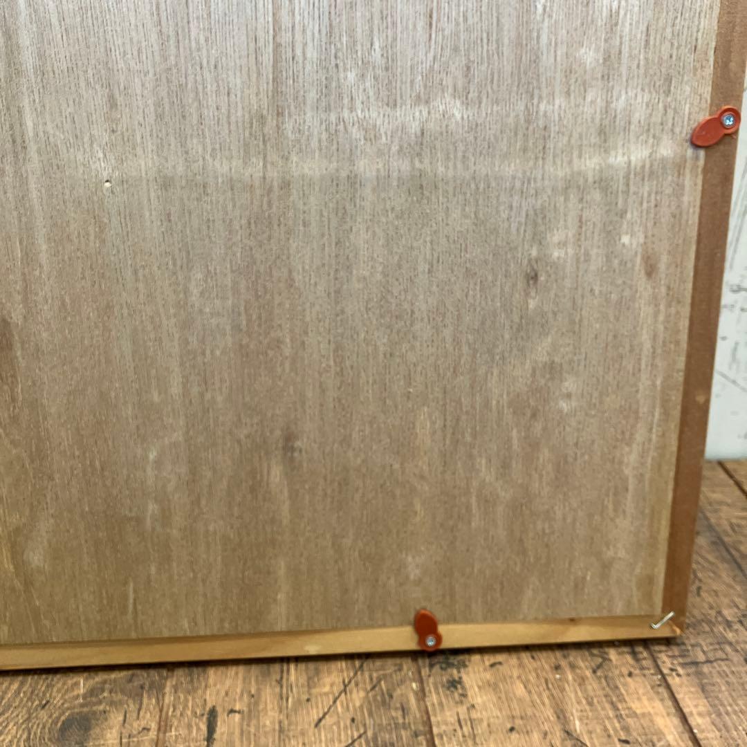 昭和レトロ 木製フレーム 赤富士 富士山 日本画 油絵 アート インテリア