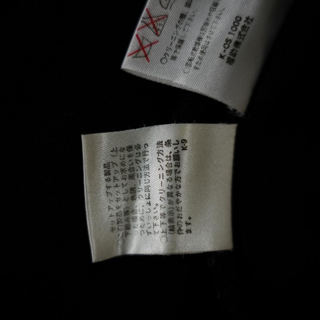 【美品】イヴサンローラン　金ボタンウールカーディガン　Mサイズ　ブラック