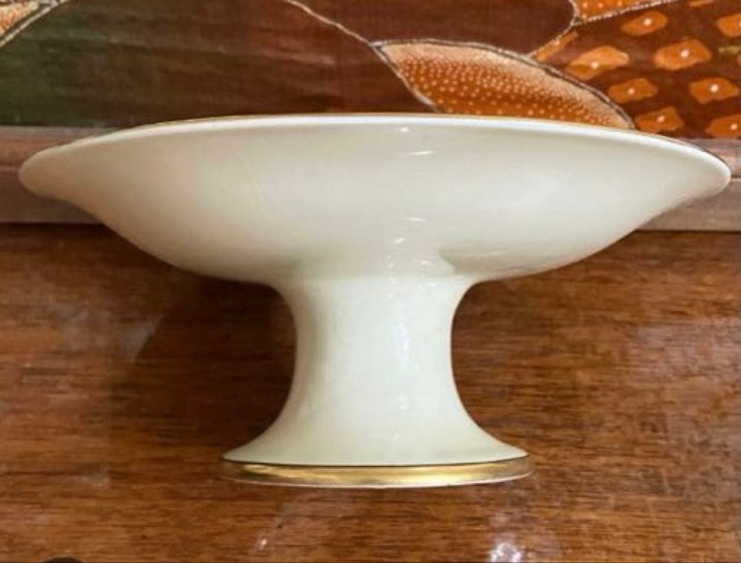 【希少】オールドノリタケ　ハンドペイント　シルエットレディコンポート