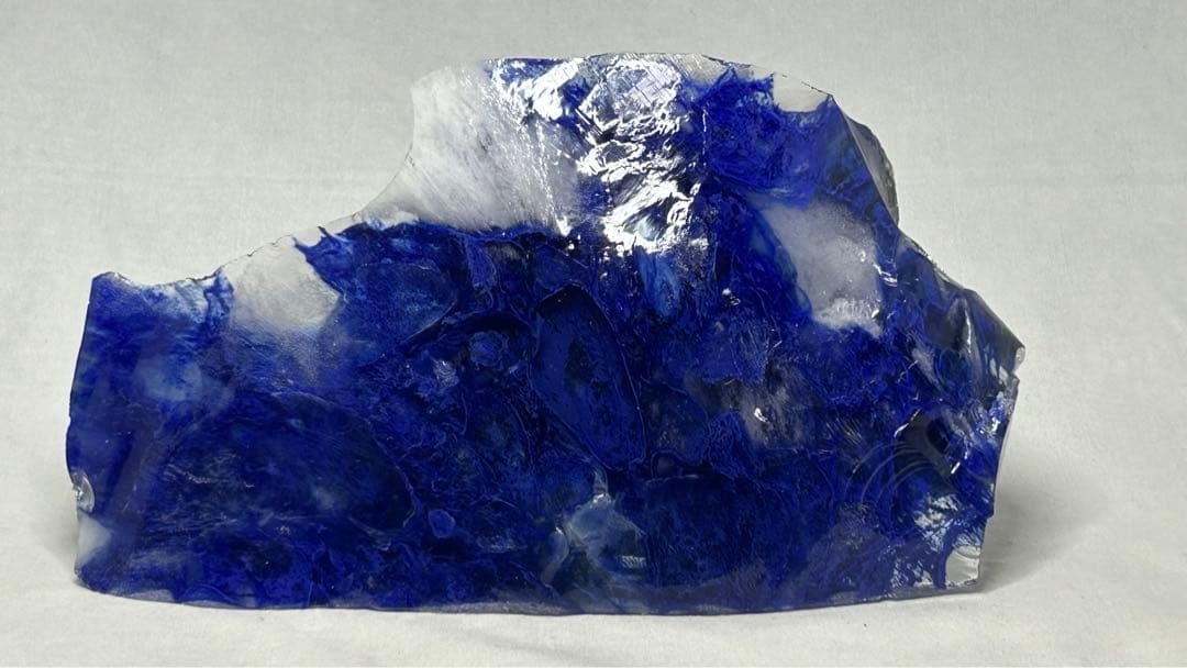 まさ様　マーブル模様が綺麗な「清流の石」ブルーオブシディアン　ポジティブ