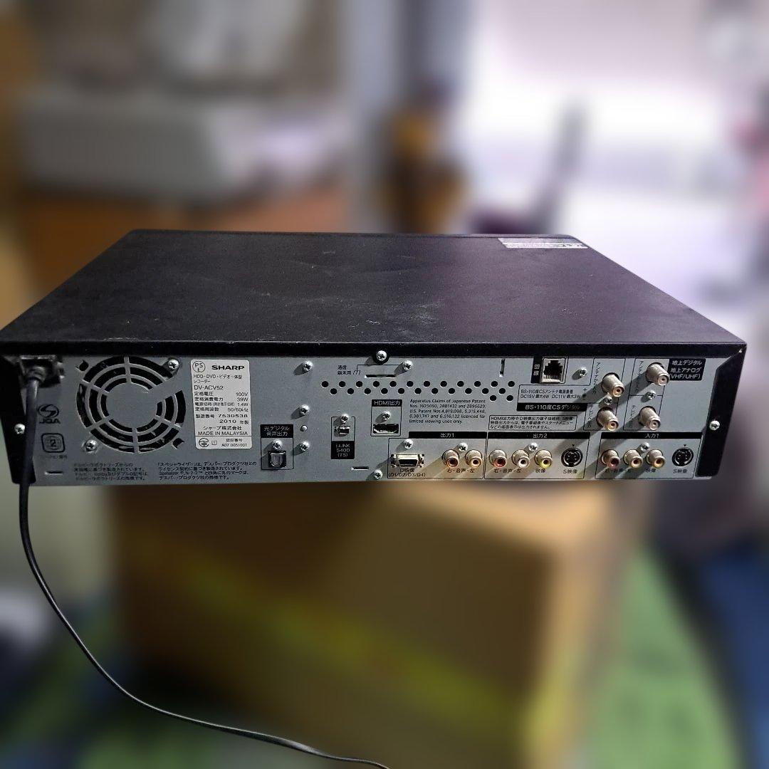 SHARP HDD-DVD-ビデオ体型レコーダー DV-ACV52　A
