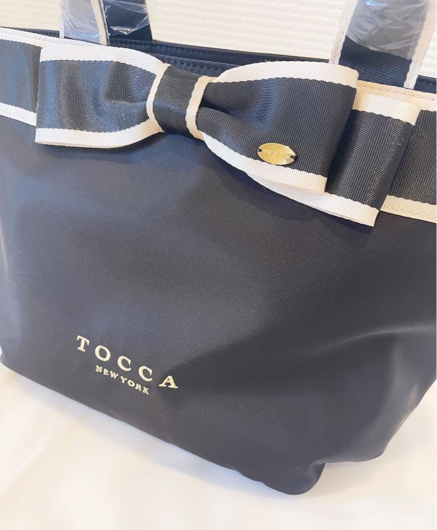 ●新品TOCCA BICOLOR RIBBON TOTE トートバッグ