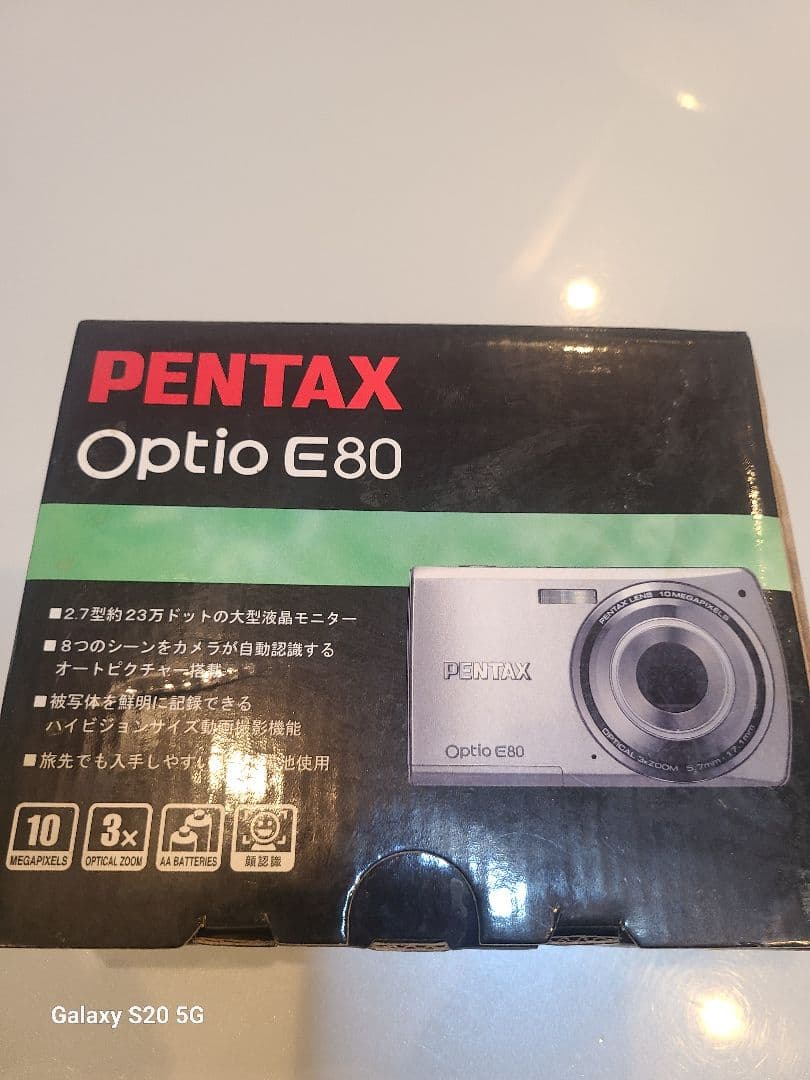 未使用　PENTAX　Optio　E80　コンデジ　デジカメ　激安