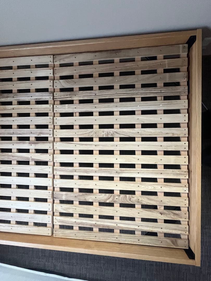 無印良品 ダブル ベッドフレーム オーク材