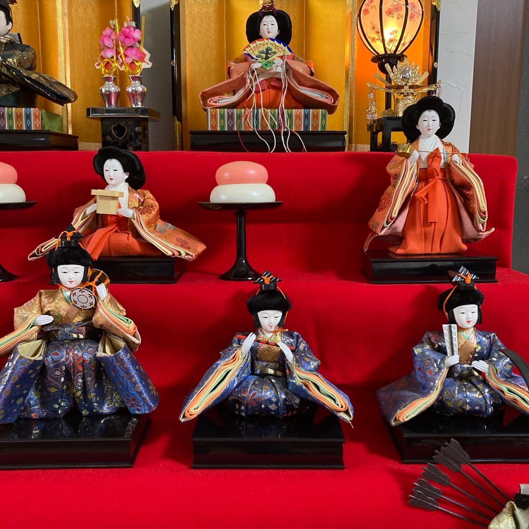 秀月 雛人形 日本人形 七段飾り 桃の節句 雛祭り セットNo.④