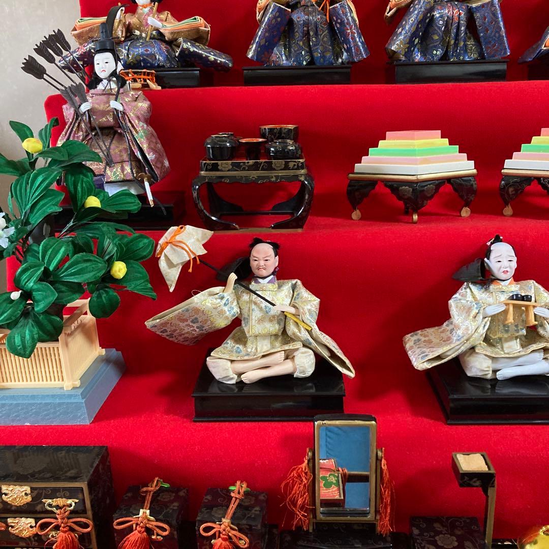 秀月 雛人形 日本人形 七段飾り 桃の節句 雛祭り セットNo.④