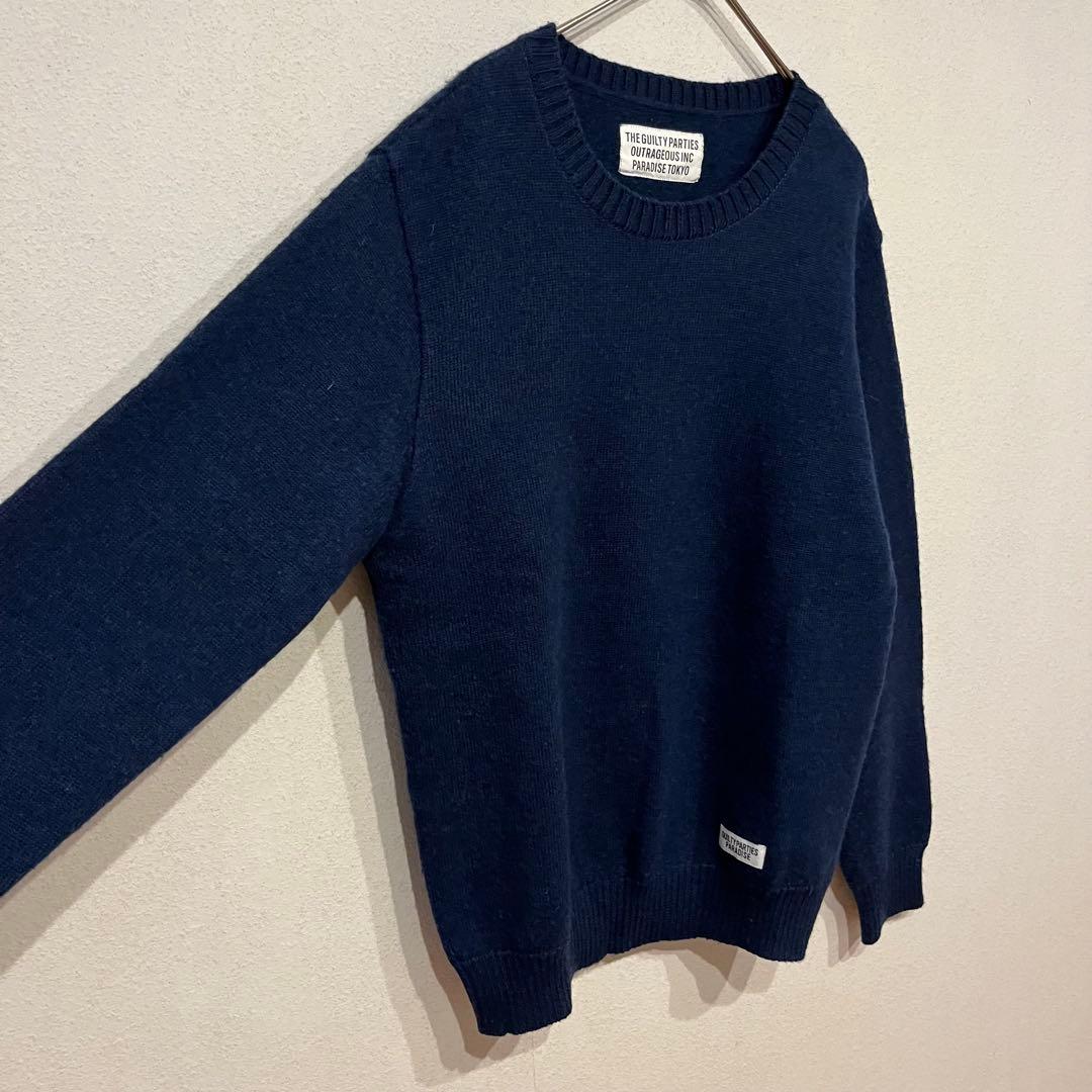 【美品】WACKO MARIA CLASSIC CREWNECK SWEATER