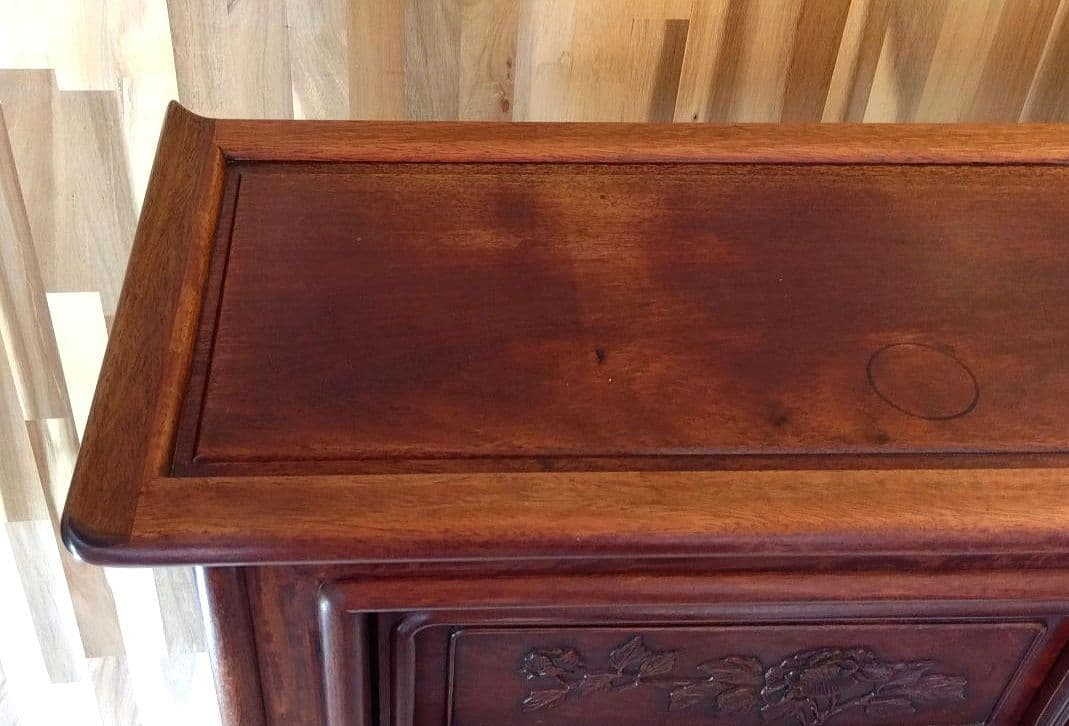 昭和レトロ 中国製 花梨 茶棚 茶箪笥 古民家 飾り棚