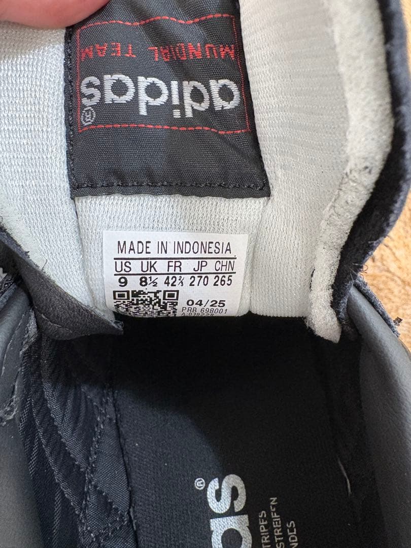 adidas MUNDIAL TEAM BLACK 27センチ