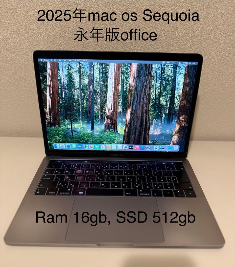 美品 Macbook Pro 2018 13インチ ram 16gb