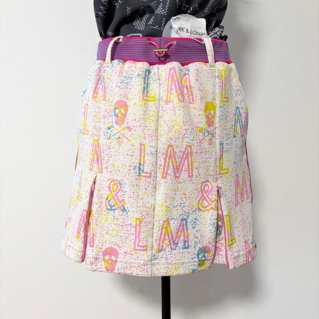 新品タグ付き✨MARK＆LONAストレッチスカート 総柄ピンクM