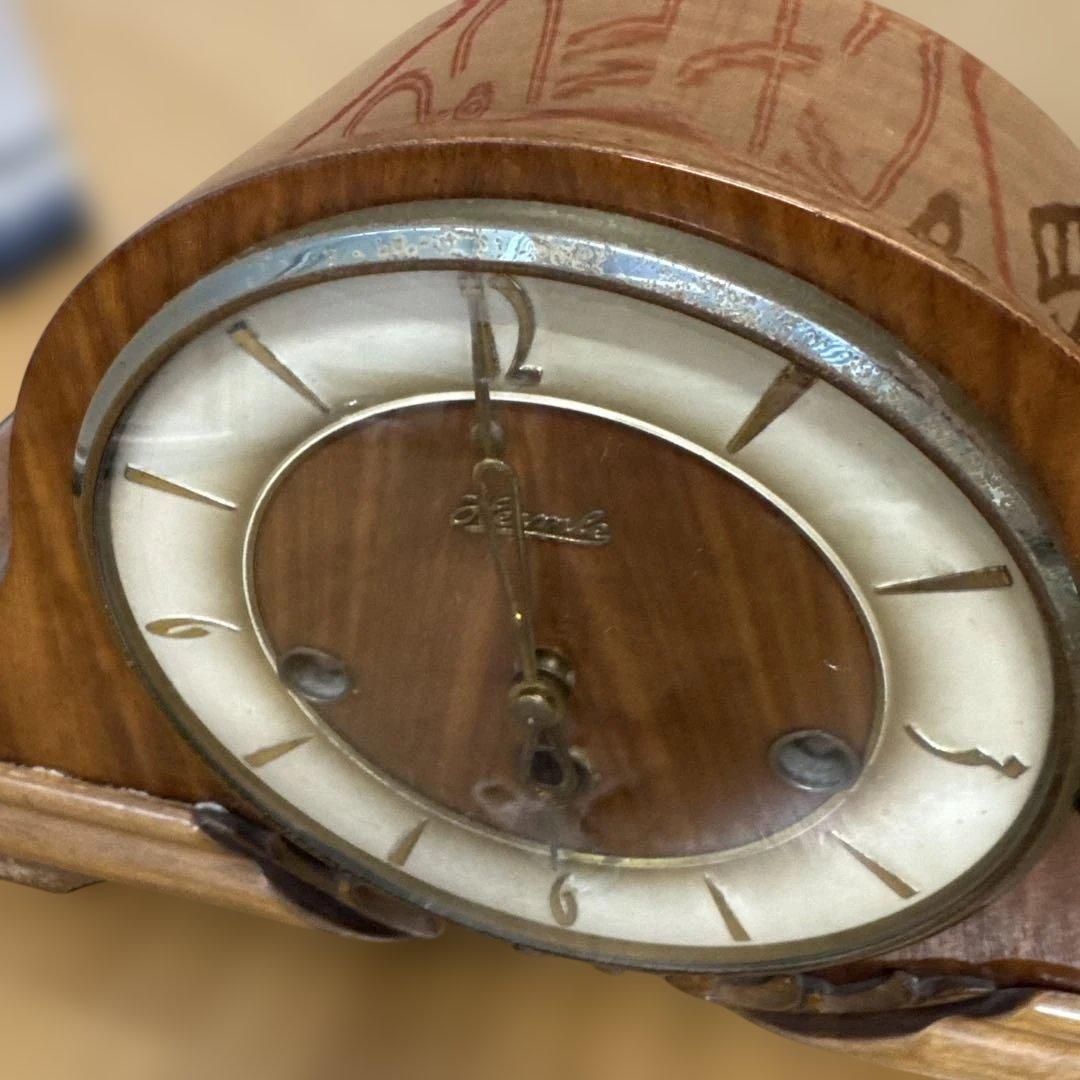 GERMANY Hermle ヘルムレ ゼンマイ式置時計 アンティ－ク