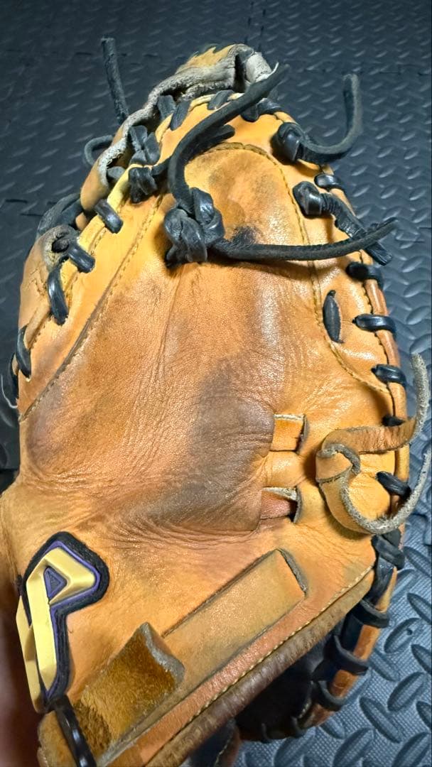 ハタケヤマ　キャッチャーミット　ブラウンレザー 硬式グローブ