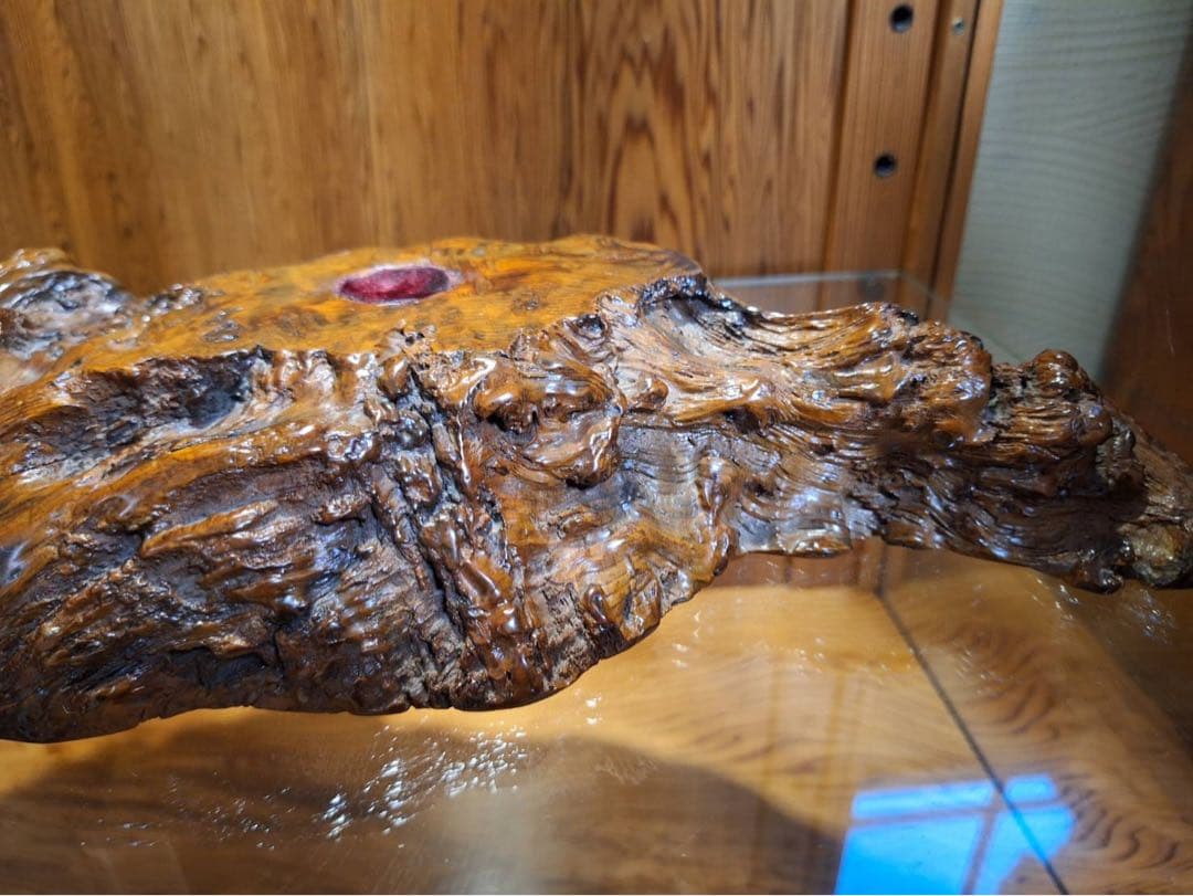 至宝　世界遺産　屋久杉　泡瘤台座　宝玉