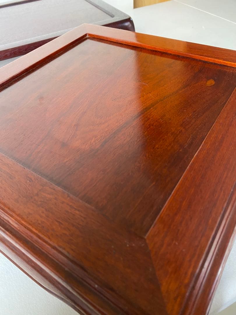 花台　木製　花梨　床の間　和風　盆栽台　飾り台　飾り板　敷板