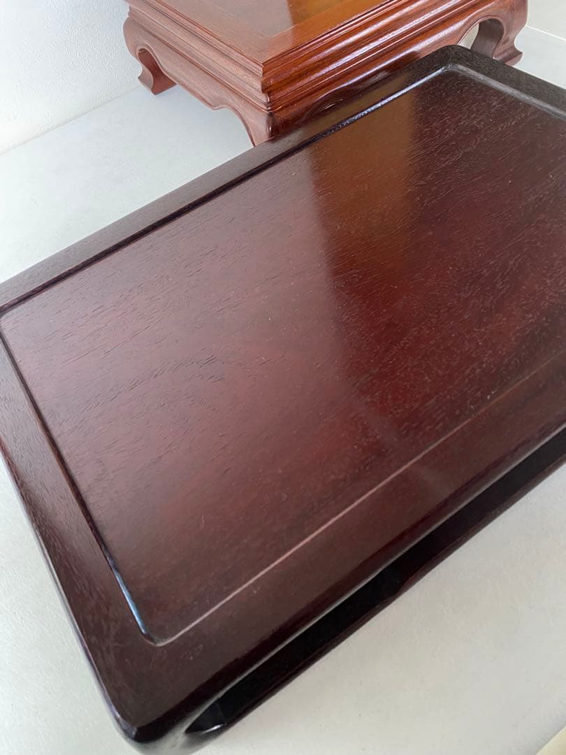 花台　木製　花梨　床の間　和風　盆栽台　飾り台　飾り板　敷板