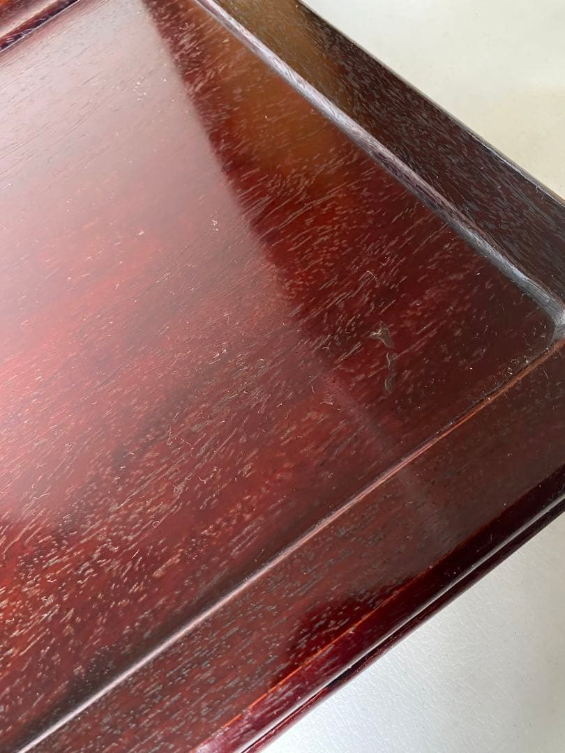 花台　木製　花梨　床の間　和風　盆栽台　飾り台　飾り板　敷板