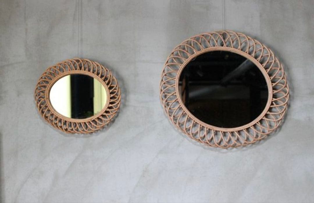 ロッタ ラタン ミラー エリプス L