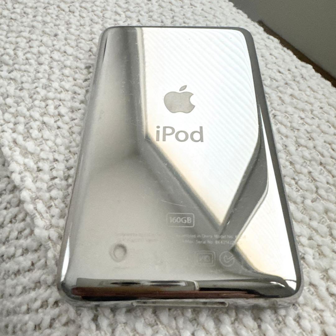 【極美品】iPod classic 第6世代 160GBシルバー 新品バッテリー