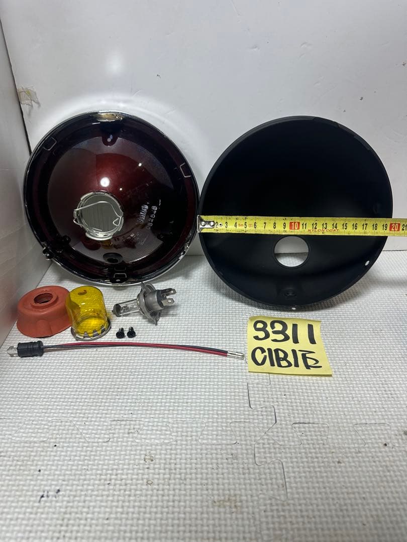 希少当時物シビエスーパーオスカー180πシビエ凹みレンズ付きヘッドライトASSY