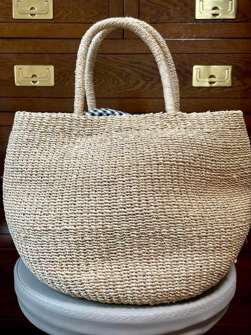 ミッキー　スパンコールかごバッグ