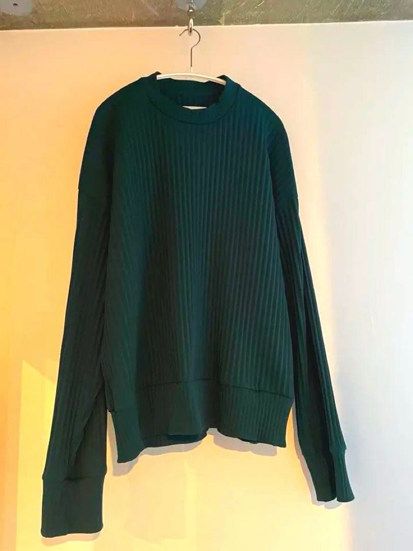 【半額以下！】ssstein / Pleated Knit Crew Neck