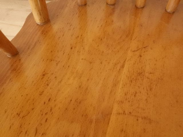 木製　ロッキングチェアー　白木色　再塗装済　ＵＳＥＤ