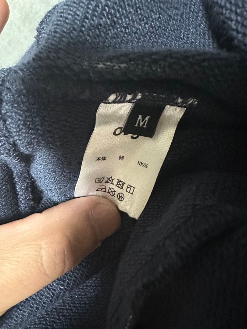 ピンストライプ　スウェット　ovys セットアップ　ネイビー　オーバーサイズ