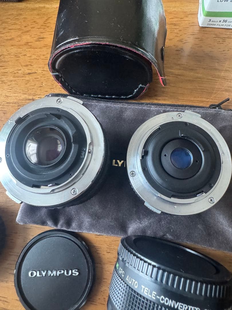 オリンパス　OM-1フィルムカメラとOlympusレンズセット