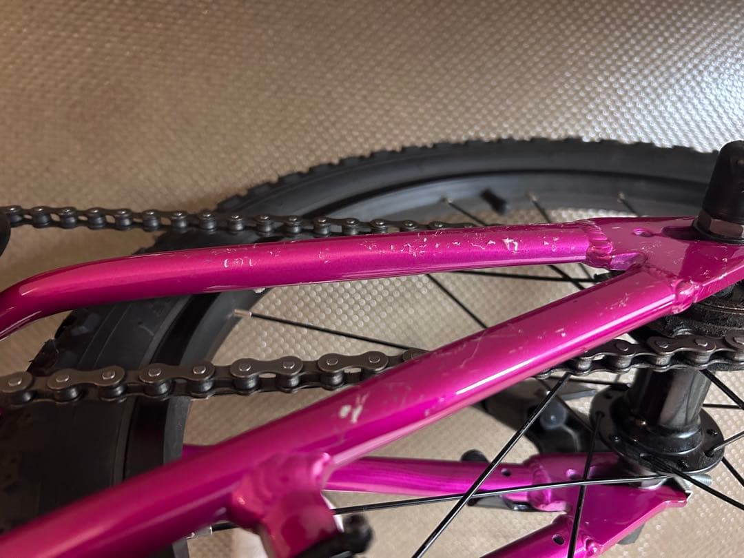 【直接受渡】ヨツバサイクル　20インチ　クリスタルピンク