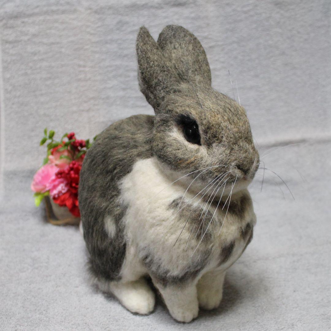 メイさま専用 羊毛フェルト オーダー「リアルで可愛いうさぎちゃん」